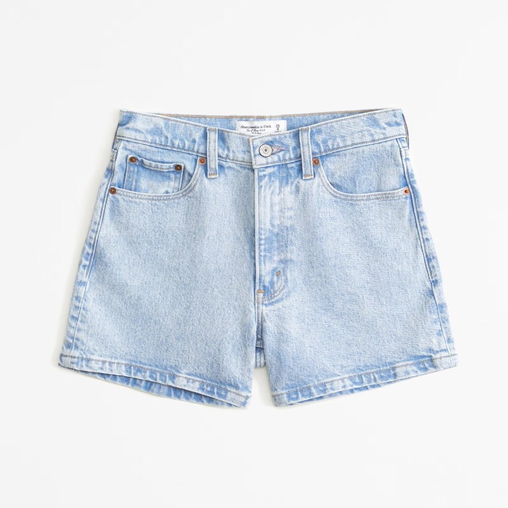 Abercrombie & Fitch High Rise 4" The Mom Short, 28
